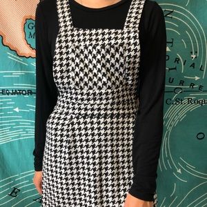 Women’s F21 Houndstooth Overall Dress